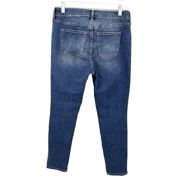 OLD NAVY ROCKSTAR MID RISE BLUE DENIM JEANS - 10 SHORT - Picture 3 of 4